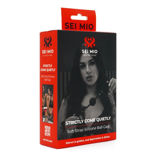 SEI MIO Soft Strap Silicone Ball Gag