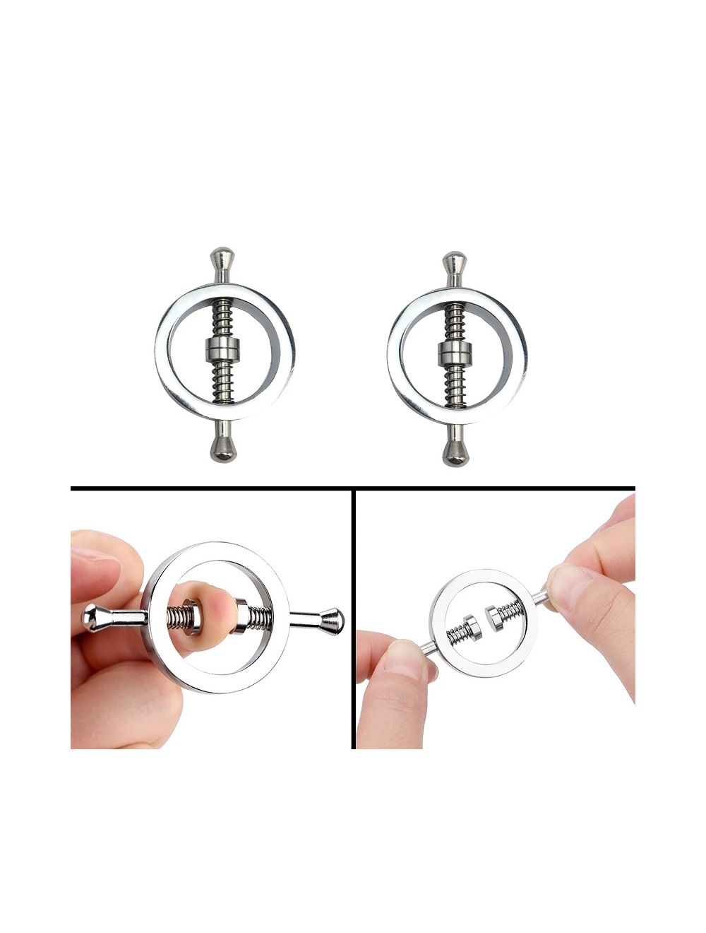 Fixxx Steel Round Nipple Clamps