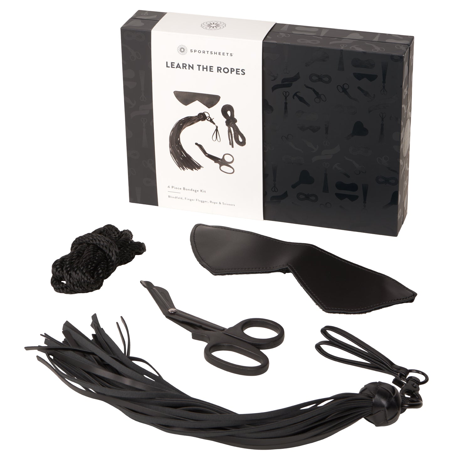 Sportsheets Learn the Ropes Bondage Box - Black