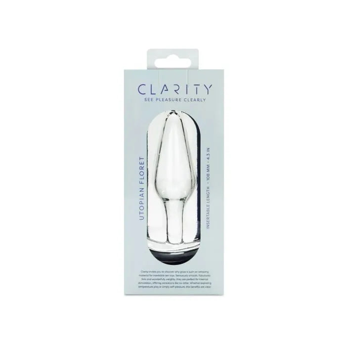 ** Clarity - Glass Dildo - Utopian Floret