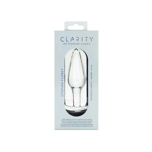 ** Clarity - Glass Dildo - Utopian Floret