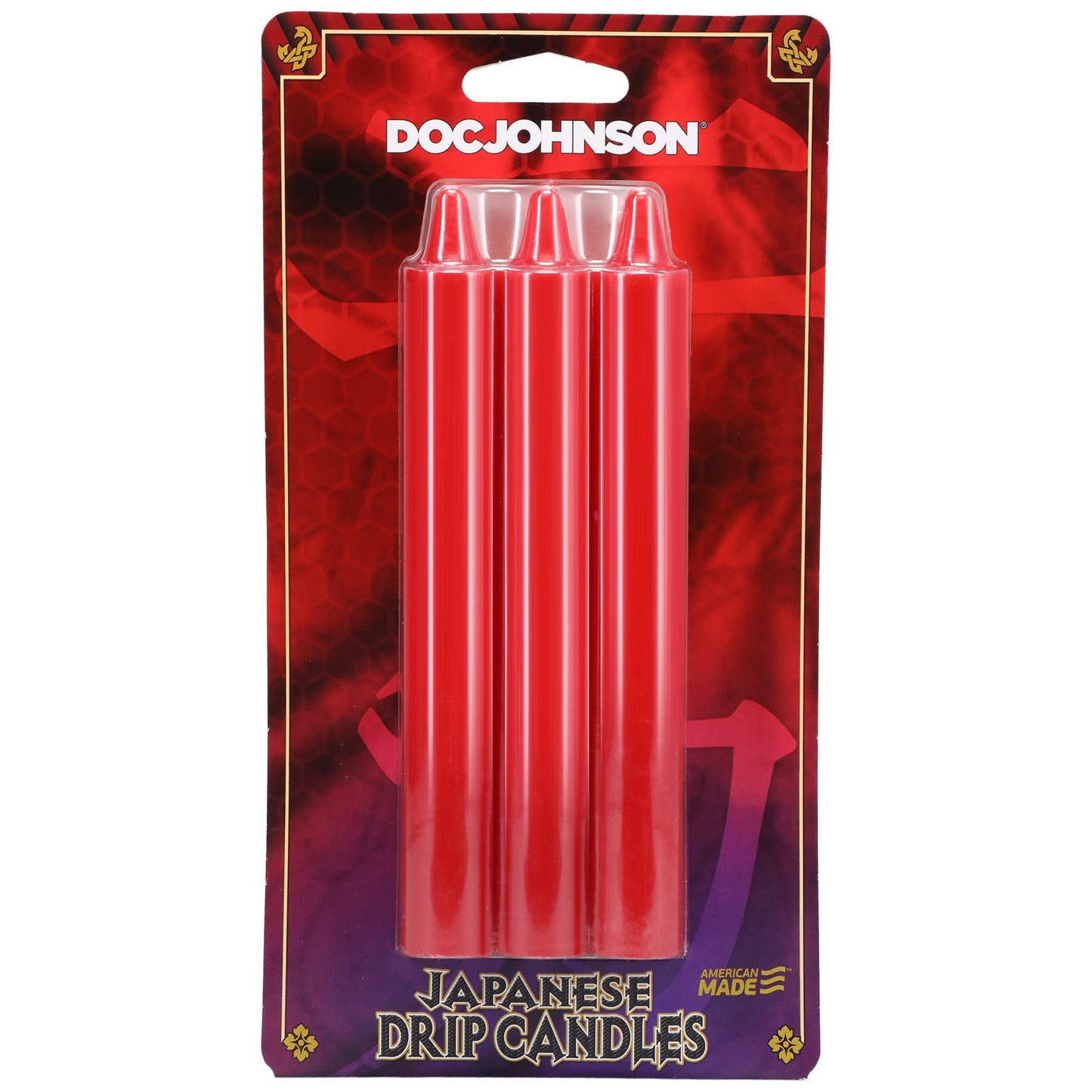 *Doc Johnson Japanese Drip Candles 3 Pack Red