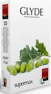 Glyde Ultra Super Max Vegan Condoms 10 Pack