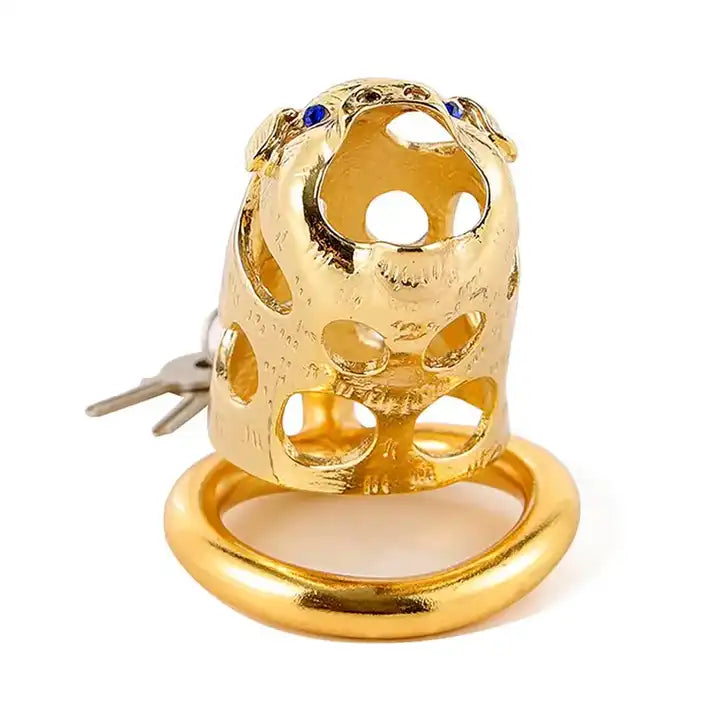 Chastity Cage Zodiac Pig Golden