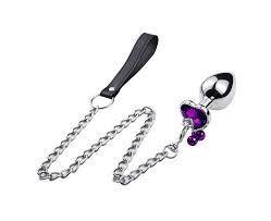 Heart Shape Buttplug Jingle Bells Leash