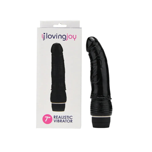 * Loving Joy 7 inch Realistic Vibrator Black