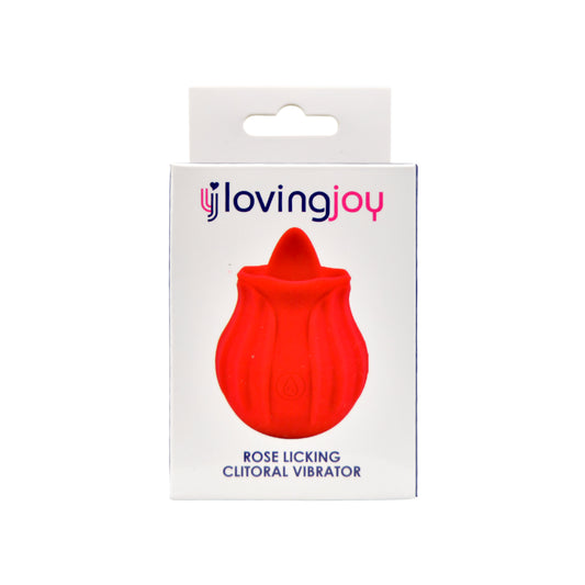 Loving Joy Rose Licking Clitoral Vibrator Red