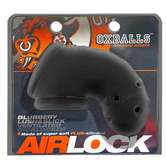 OXBALLS Airlock Vented Chastity Black
