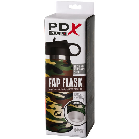 PDX Plus Fap Flask - Happy Camper Discreet Stroker