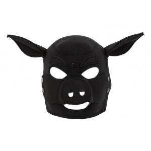 Pig Head Hood Black