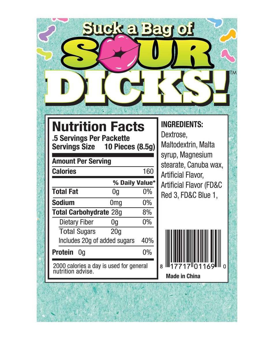 Suck a Bag of Sour Dicks 3oz (Sweets)