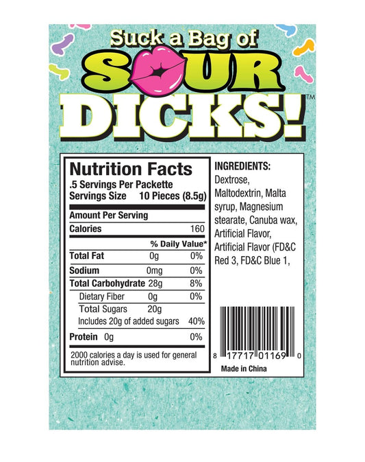 Suck a Bag of Sour Dicks 3oz (Sweets)