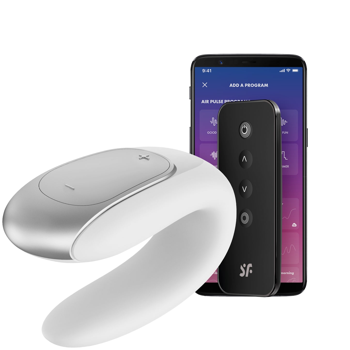 Satisfyer App Enabled Double Fun - White