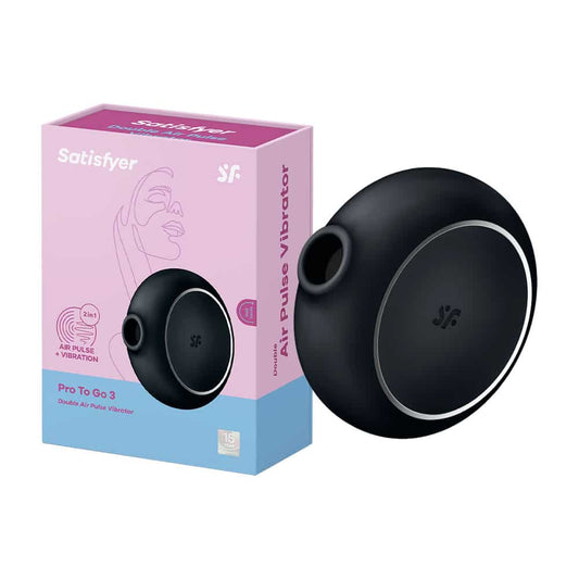 Satisfyer Pro To Go 3 Air Pulse Vibrator Black