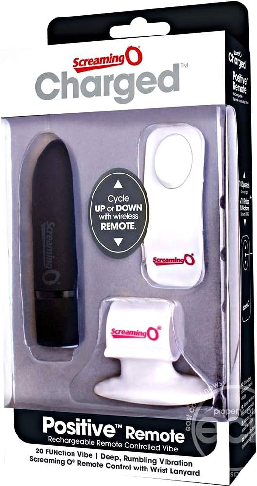 Screaming O Charged Positive Remote Control - Black