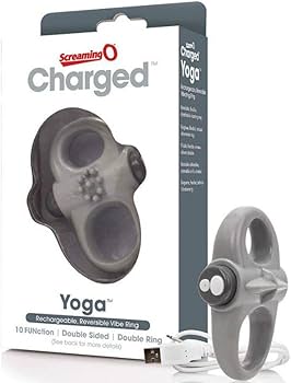 Screaming O Charged Yoga Vibrating Cock Ring - Grey