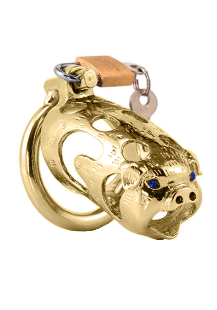 Chastity Cage Zodiac Pig Golden