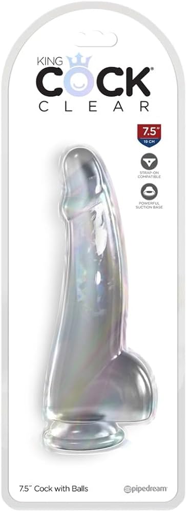 KING COCK CLEAR 7.5' BALLS