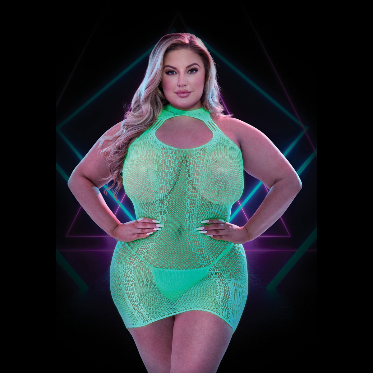 Lapdance Glow In The Dark Mini Dress 1 Queensize