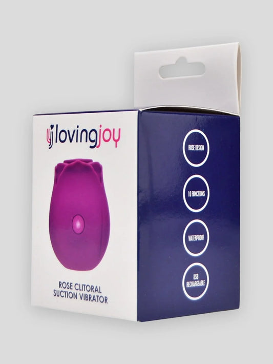 Loving Joy Rose Clit Suction Vibrator Purple