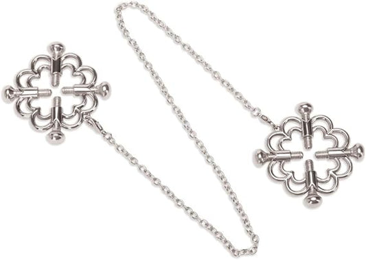 Me You Us Flower Design Nipple Chain