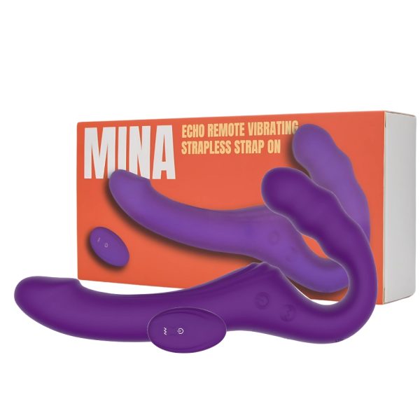 **Mina Echo Remote Vibrating Strapless Strap On