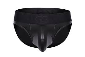 Rubber Look Classic Brief - Nightlife XS