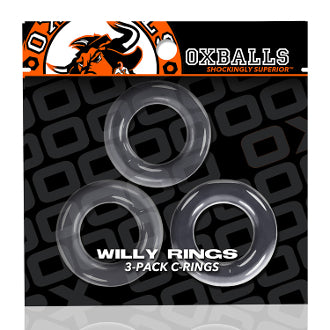 Oxballs - Willy Rings 3 Pack - Clear