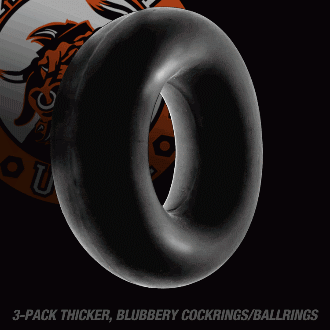 Oxballs - Fat Willy 3 Pack - Black