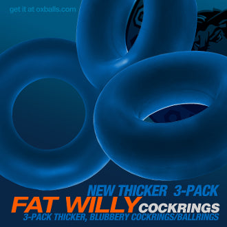 Oxballs - Fat Willy 3 Pack - Blue