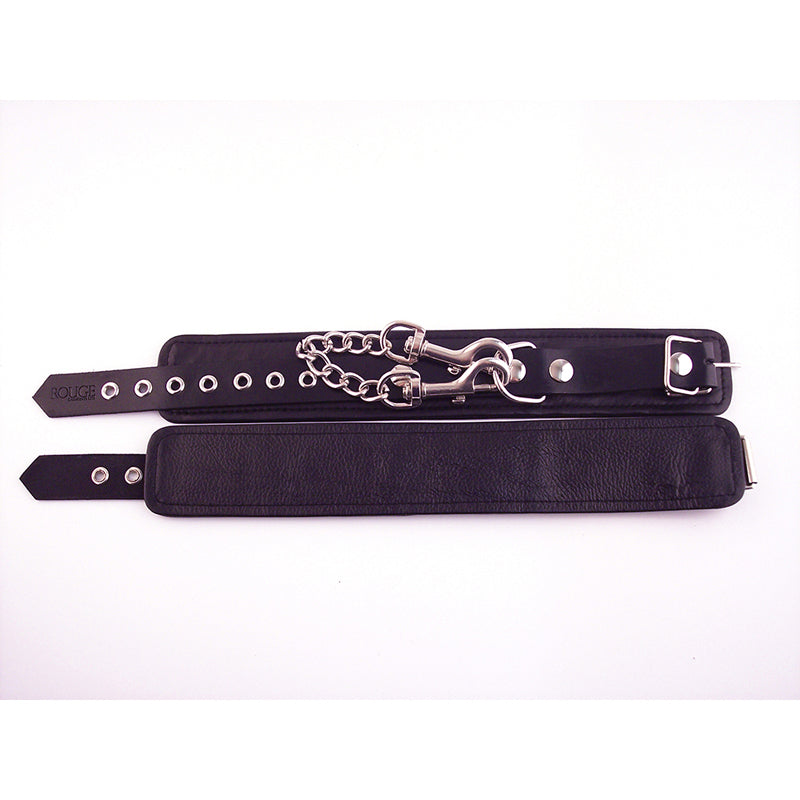 Rouge - Leather Ankle Cuffs - Black