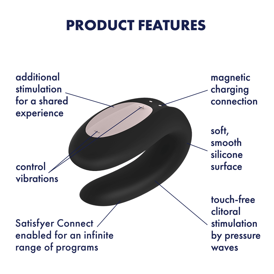 Satisfyer - Double Joy - Black