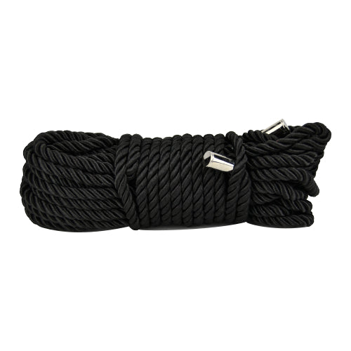 Bound  To Please - Silky Bondage Rope 10 Metres - Black