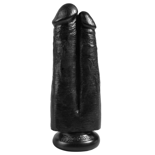 King Cock - 7 inch Two Cocks One Hole Black