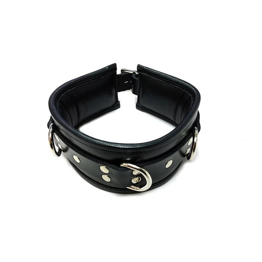 Rouge - Leather Padded Collar - Black