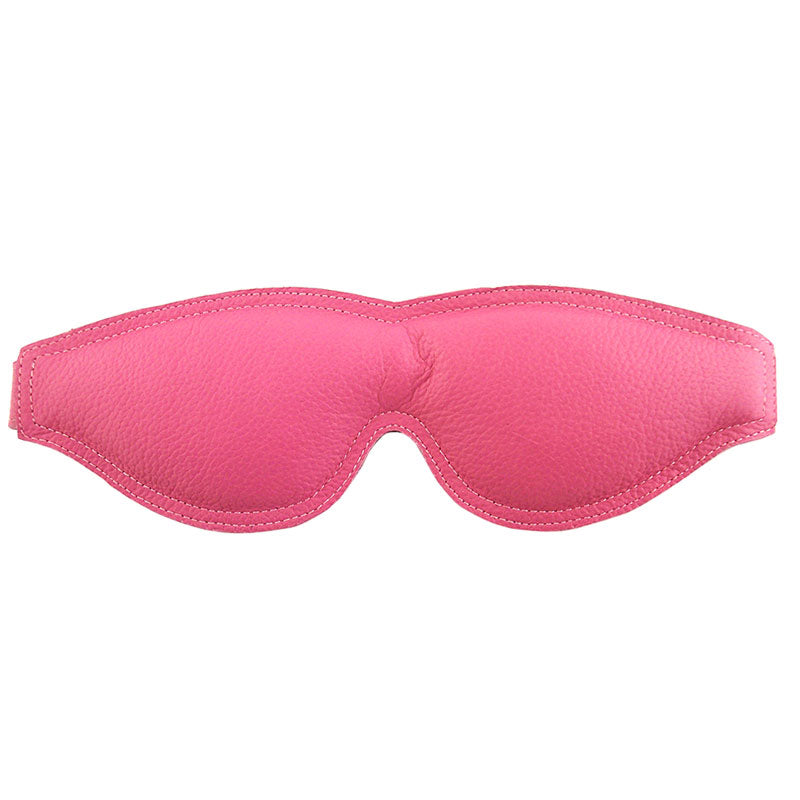 Rouge - Leather Padded Blindfold - Pink