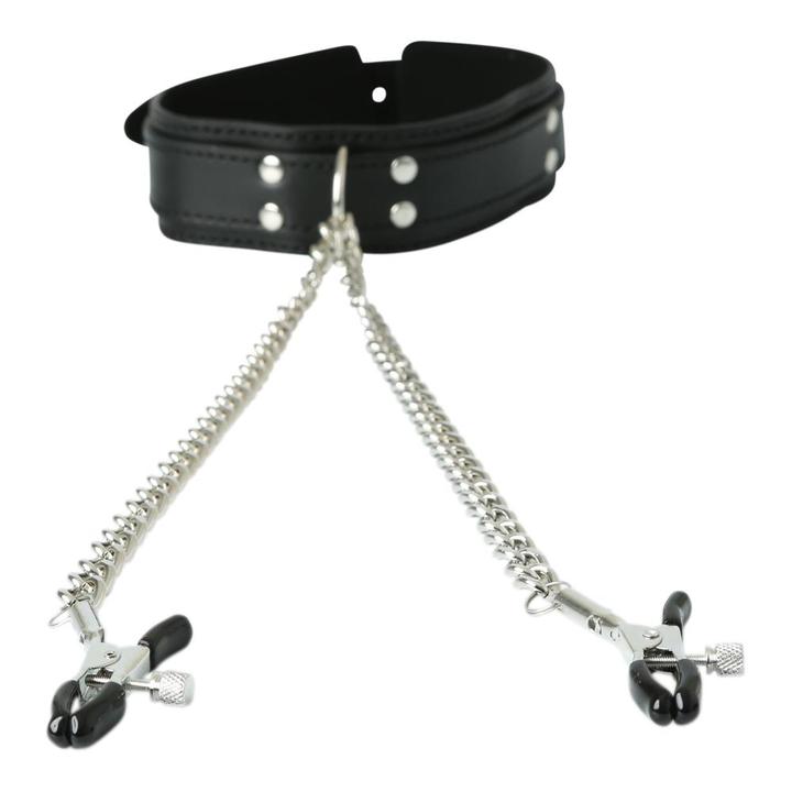 Sportsheets - Collar with Nipple Clamps