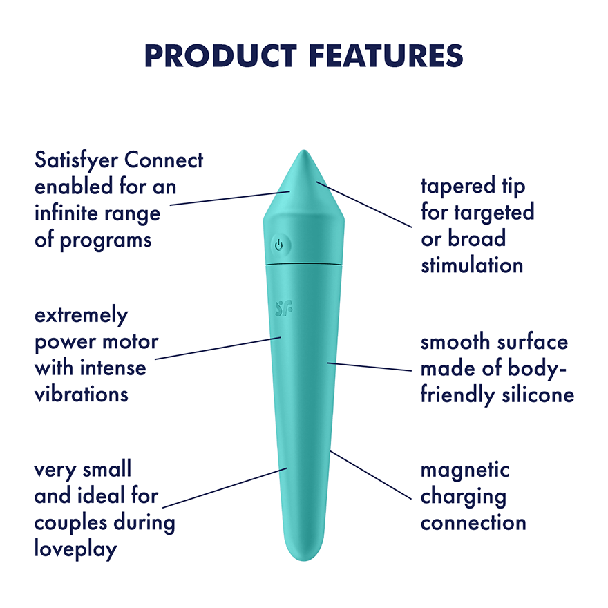 Satisfyer - Ultra Power Bullet 8 - Turquoise