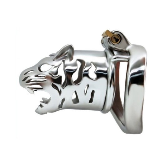 Metal Tiger Chastity Cage