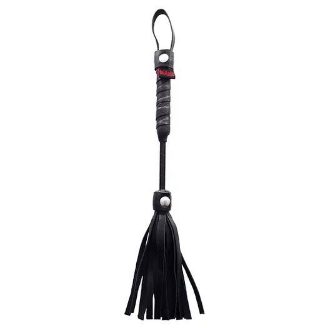 Rouge - Mini Leather Flogger - Black
