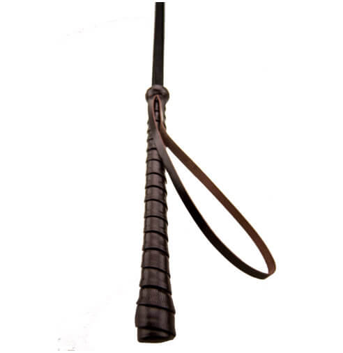 Bound - Nubuck Leather Heart Crop