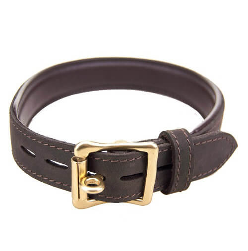 Bound - Nubuck Leather Choker with O Ring
