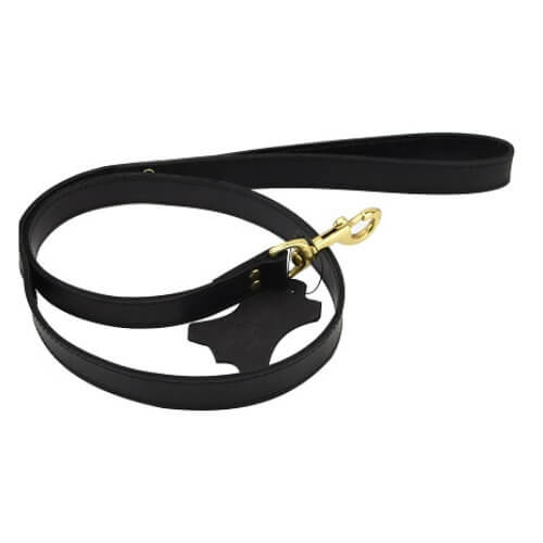 Bound - Noir Nubuck Leather Leash
