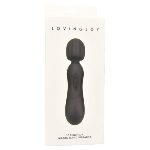 Loving Joy - 10 Function Magic Wand Vibrator Black