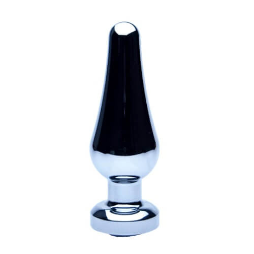 Precious Metals - Smooth Silver Butt Plug - Large