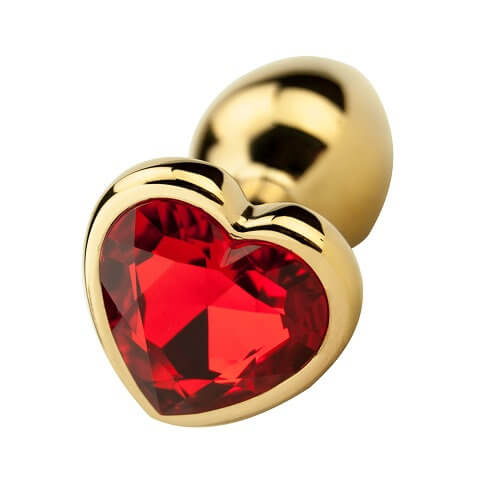 Precious Metals - Heart Shaped Butt Plug - Gold