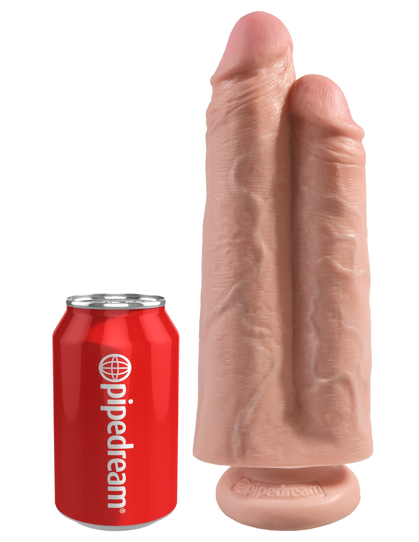 King Cock - 9 inch Two Cocks One Hole Light