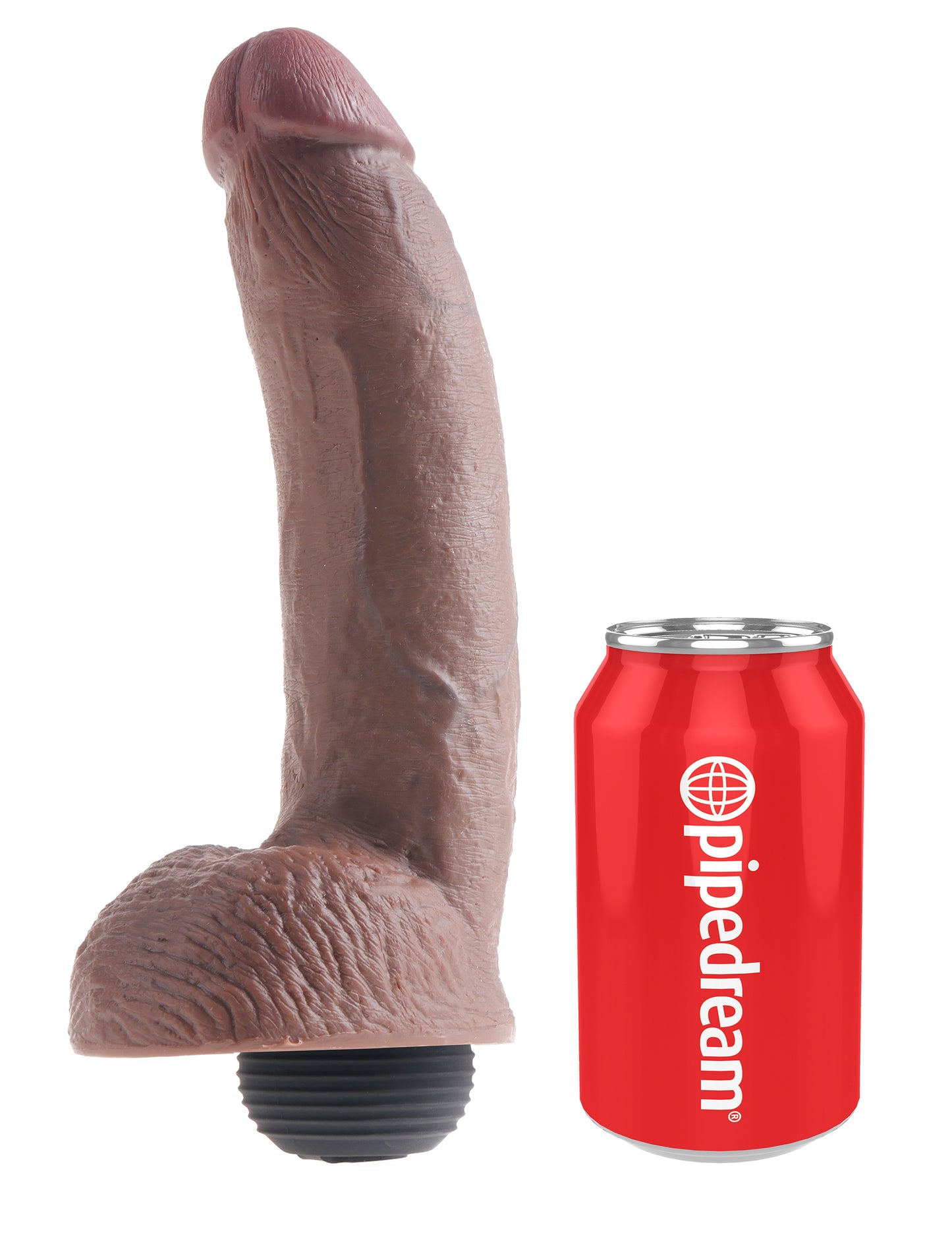King Cock - 8 inch Squirting - Brown
