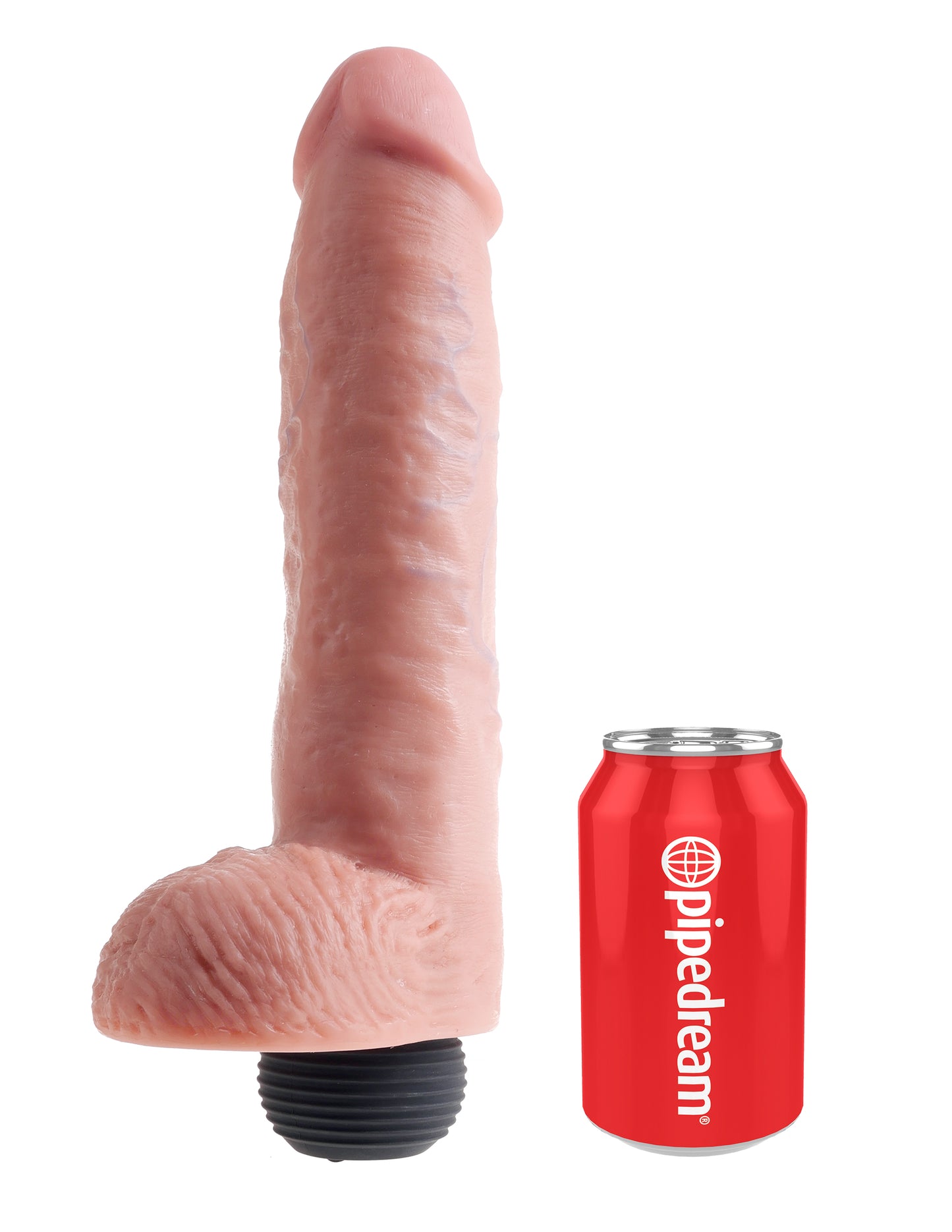 King Cock - 11 inch Squirting with balls - Light