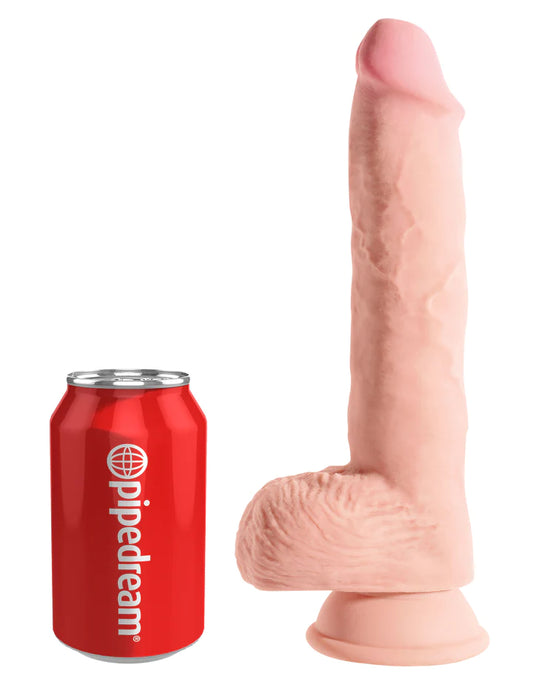 King Cock - 3D Triple Density 10 Inch Fat Cock - Light